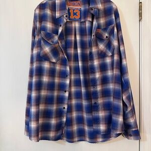 "The Great One" Dixxon Blue Plaid Men's Shirt